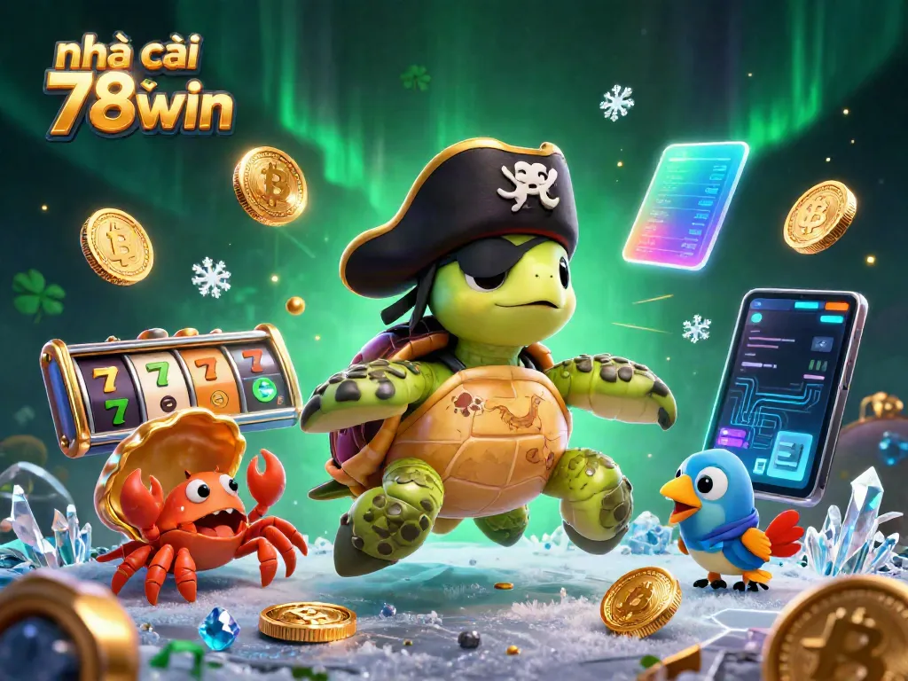 Engage with slot gaming at nhà cái 78win featuring vibrant cartoon-style characters and casino elements.